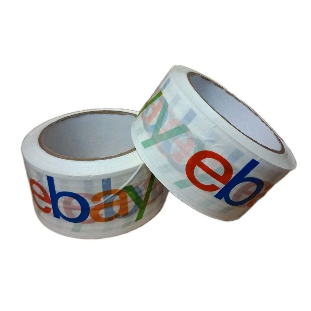 ebay Branded Packaging Tape with Color Logo 75Yds x 2 in. ( 2 Rolls)